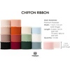image:imageVitalizart Merry Christmas Chiffon Silk Ribbon 1 Printed Text Gold Foilmixed color 15 rolls