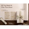 image:imageVitalizart Black PearlyLustre Wrapping Paper Set 17 Ribbons amp StickersWhite Paper  Sage Ribbons