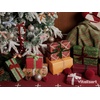image:imageVitalizart Dark Green Velvet Ribbon 58 Christmas Ribbon Set Plush TextureBrown