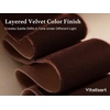 image:imageVitalizart Dark Green Velvet Ribbon 58 Christmas Ribbon Set Plush TextureBrown