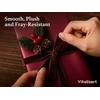 image:imageVitalizart Dark Green Velvet Ribbon 58 Christmas Ribbon Set Plush TextureBrown