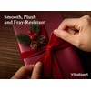 image:imageVitalizart Dark Green Velvet Ribbon 58 Christmas Ribbon Set Plush TextureBurgundy  Red