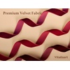 image:imageVitalizart Dark Green Velvet Ribbon 58 Christmas Ribbon Set Plush TextureBurgundy  Red