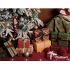 image:imageVitalizart Dark Green Velvet Ribbon 58 Christmas Ribbon Set Plush TextureBurgundy  Red