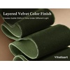 image:imageVitalizart Dark Green Velvet Ribbon 58 Christmas Ribbon Set Plush TextureDusty  Dark Green