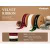 image:imageVitalizart Dark Green Velvet Ribbon 58 Christmas Ribbon Set Plush TextureMerry Christmas 1 in