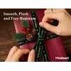 image:imageVitalizart Dark Green Velvet Ribbon 58 Christmas Ribbon Set Plush TextureMerry Christmas 58 in