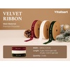 image:imageVitalizart Dark Green Velvet Ribbon 58 Christmas Ribbon Set Plush TextureMerry Christmas 58 in
