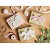 image:imageVitalizart Dusty Green Ribbon 58 x 15 Yd Crepe SilkLike Frayed FringeDusty Pink