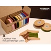 image:imageVitalizart Green Velvet Ribbon 58 x 25 Yd Christmas Set Plush TextureAssorted 10 Colors
