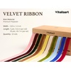 image:imageVitalizart Green Velvet Ribbon 58 x 25 Yd Christmas Set Plush TextureAssorted 10 Colors