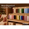 image:imageVitalizart Green Velvet Ribbon 58 x 25 Yd Christmas Set Plush TextureAssorted 10 Colors