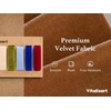image:imageVitalizart Green Velvet Ribbon 58 x 25 Yd Christmas Set Plush TextureAssorted 10 Colors