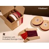 image:imageVitalizart Green Velvet Ribbon 58 x 25 Yd Christmas Set Plush TextureBurgundy  Red