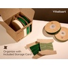 image:imageVitalizart Green Velvet Ribbon 58 x 25 Yd Christmas Set Plush TextureDark  Sage Green