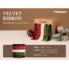 image:imageVitalizart Green Velvet Ribbon 58 x 25 Yd Christmas Set Plush TextureMerry Christmas Ribbon