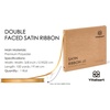 image:imageVitalizart Sage Green Satin Ribbon 1 x 30 Yds Double Face Gift WrappingGold