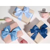 image:imageVitalizart Sage Green Satin Ribbon 1 x 30 Yds Double Face Gift WrappingNavy  Dusty Blue