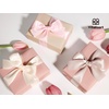 image:imageVitalizart Sage Green Satin Ribbon 1 x 30 Yds Double Face Gift WrappingPink White Nude