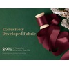 image:imageVitalizart Silky Luster Ribbon 1In x 15 Yds Dark Green 3 Rolls Clean EdgesBurgundy