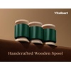 image:imageVitalizart Silky Luster Ribbon 1In x 15 Yds Dark Green 3 Rolls Clean EdgesDark Green