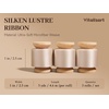 image:imageVitalizart Silky Luster Ribbon 1In x 15 Yds Dark Green 3 Rolls Clean EdgesLight Nude