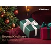 image:imageVitalizart Silky Luster Ribbon 1In x 15 Yds Dark Green 3 Rolls Clean EdgesWhite