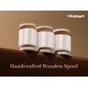 image:imageVitalizart Silky Luster Ribbon 1In x 15 Yds Dark Green 3 Rolls Clean EdgesWhite