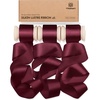 image:imageVitalizart Silky Luster Ribbon 1In x 15 Yds Dark Green 3 Rolls Clean EdgesBurgundy