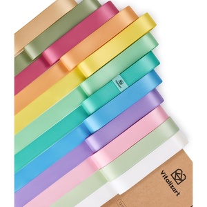image:imageVitalizart Sage Green Satin Ribbon 1 x 30 Yds Double Face Gift WrappingPastel