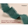 image:imageVitalizart Black Cotton Ribbon 1 x 15 Yds Handmade Frayed FringeChristmas Ribbon
