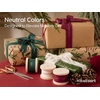 image:imageVitalizart Black Cotton Ribbon 1 x 15 Yds Handmade Frayed FringeMerry Christmas Ribbon