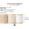 image:imageVitalizart Cotton Ribbon 15x 45 Yd Pastel 9 Colors Handmade Frayed FringeNude  White