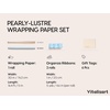 image:imageVitalizart Burgundy PearlyLustre Wrapping Paper 30 Organza Ribbon amp TagsBaby Blue