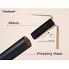 image:imageVitalizart Burgundy PearlyLustre Wrapping Paper 30 Organza Ribbon amp TagsBlack