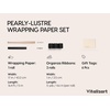 image:imageVitalizart Burgundy PearlyLustre Wrapping Paper 30 Organza Ribbon amp TagsBlack