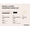 image:imageVitalizart Burgundy PearlyLustre Wrapping Paper 30 Organza Ribbon amp TagsBlack