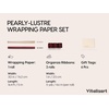 image:imageVitalizart Burgundy PearlyLustre Wrapping Paper 30 Organza Ribbon amp TagsBurgundy