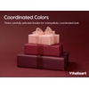 image:imageVitalizart Burgundy PearlyLustre Wrapping Paper 30 Organza Ribbon amp TagsBurgundy Red Pink 3 Rolls