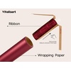 image:imageVitalizart Burgundy PearlyLustre Wrapping Paper 30 Organza Ribbon amp TagsChristmas 3 Rolls