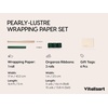 image:imageVitalizart Burgundy PearlyLustre Wrapping Paper 30 Organza Ribbon amp TagsDark Green
