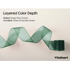 image:imageVitalizart Burgundy PearlyLustre Wrapping Paper 30 Organza Ribbon amp TagsDark Green
