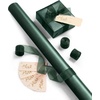 image:imageVitalizart Burgundy PearlyLustre Wrapping Paper 30 Organza Ribbon amp TagsDark Green