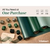 image:imageVitalizart Burgundy PearlyLustre Wrapping Paper 30 Organza Ribbon amp TagsDark Sage Green 3 Rolls