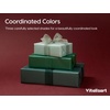 image:imageVitalizart Burgundy PearlyLustre Wrapping Paper 30 Organza Ribbon amp TagsDark Sage Green 3 Rolls