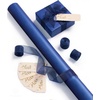image:imageVitalizart Burgundy PearlyLustre Wrapping Paper 30 Organza Ribbon amp TagsNavy Blue