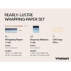 image:imageVitalizart Burgundy PearlyLustre Wrapping Paper 30 Organza Ribbon amp TagsNavy Dusty Baby Blue 3 Rolls