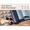 image:imageVitalizart Burgundy PearlyLustre Wrapping Paper 30 Organza Ribbon amp TagsNavy Dusty Baby Blue 3 Rolls
