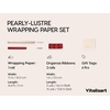image:imageVitalizart Burgundy PearlyLustre Wrapping Paper 30 Organza Ribbon amp TagsRed