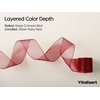 image:imageVitalizart Burgundy PearlyLustre Wrapping Paper 30 Organza Ribbon amp TagsRed